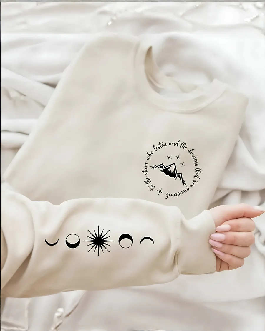 Quote Sleeve Sweater